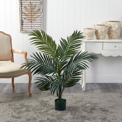 4ft. Kentia Palm Silk Tree,Green
