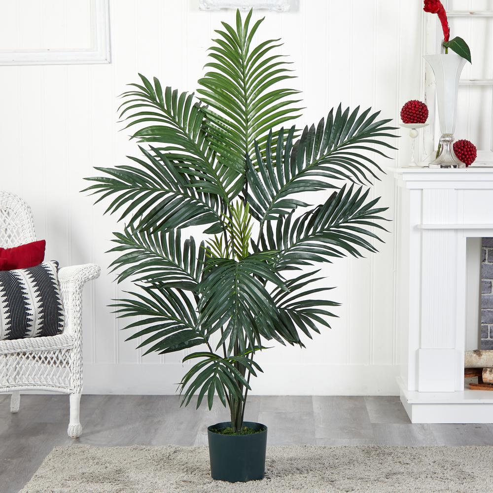 5ft. Kentia Palm Silk Tree Green