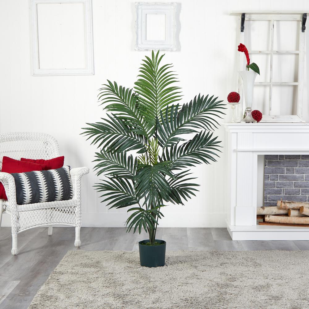 5ft. Kentia Palm Silk Tree Green