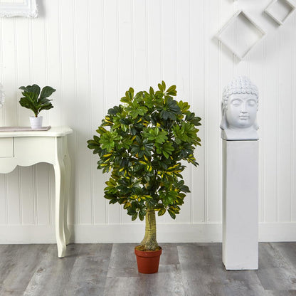 4ft. Schefflera Silk Tree (Real Touch)