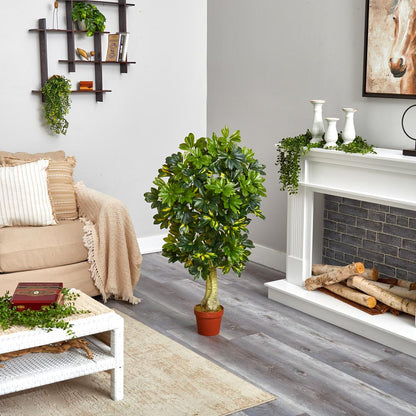 4ft. Schefflera Silk Tree (Real Touch)