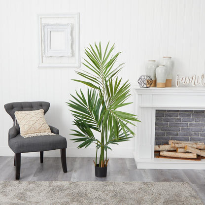 5ft. Kentia Palm Silk Tree, Green