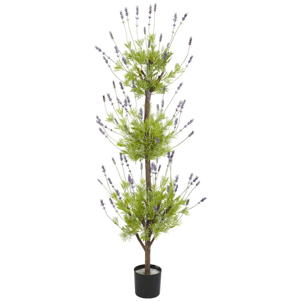 4ft. Lavender Topiary Silk Tree