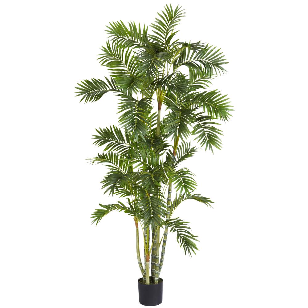 6ft. Areca Palm Silk Tree, Green
