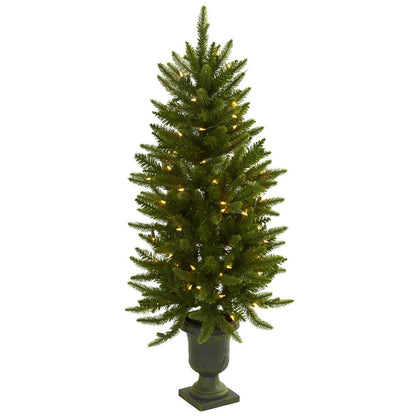 4ft. Christmas Tree with Urn & Clear Lights