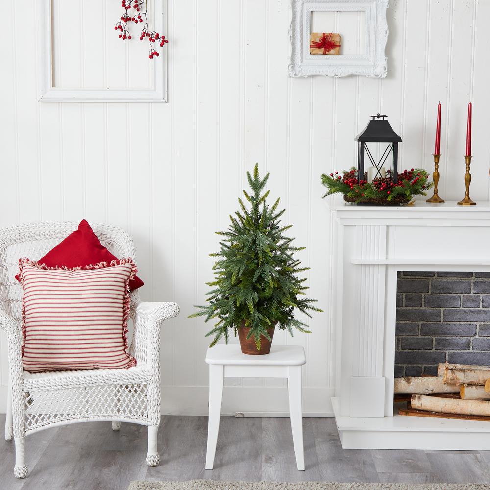 2.5ft. Christmas Tree with Planter & Clear Lights