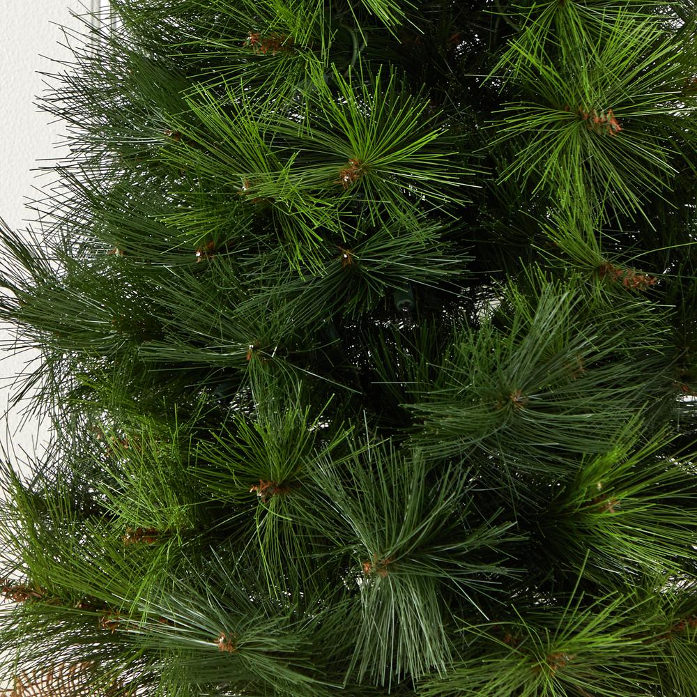 3ft. Christmas Tree with Burlap Bag & Clear Lights