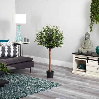 4ft. Olive Topiary Silk Tree