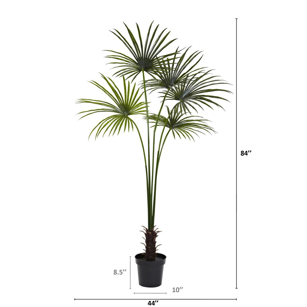 7ft. Fan Palm Tree UV Resistant (Indoor/Outdoor)