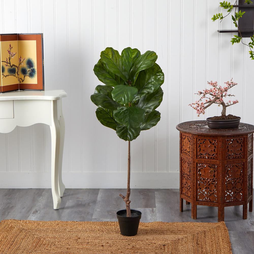 4ft. Fiddle Leaf Tree UV Resistant (Indoor/Outdoor)