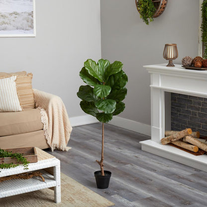 4ft. Fiddle Leaf Tree UV Resistant (Indoor/Outdoor)