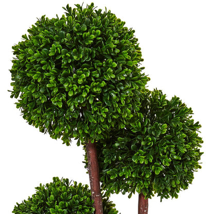 3ft. Boxwood Topiary Artificial Tree UV Resistant (Indoor/Outdoor)