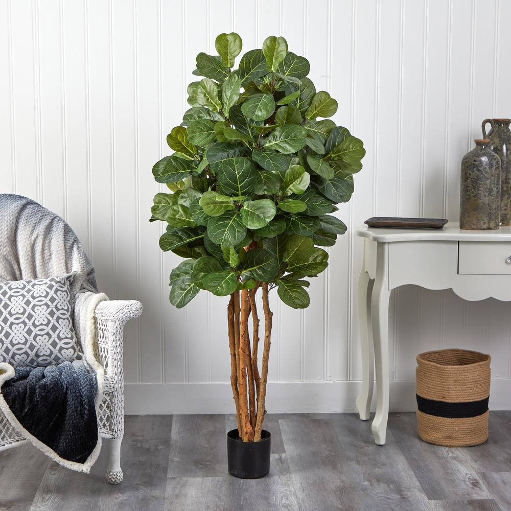 5ft. Fiddle Leaf Fig Artificial Tree Green
