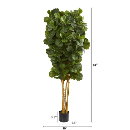 7ft. Fiddle Leaf Fig Artificial Tree Green