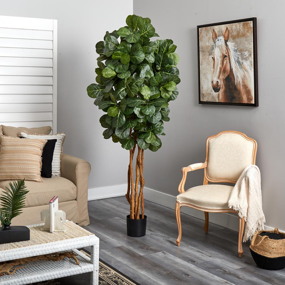7ft. Fiddle Leaf Fig Artificial Tree Green