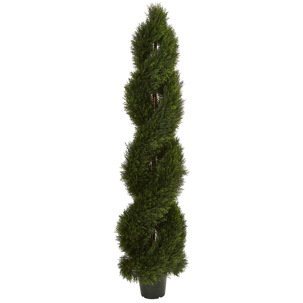 Double Pond Cypress Spiral Topiary UV Resistant (Indoor/Outdoor)