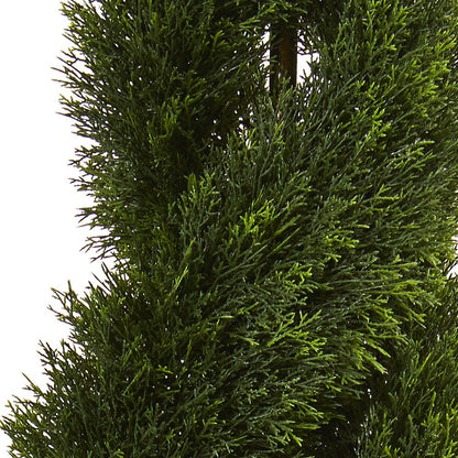 Double Pond Cypress Spiral Topiary UV Resistant (Indoor/Outdoor)