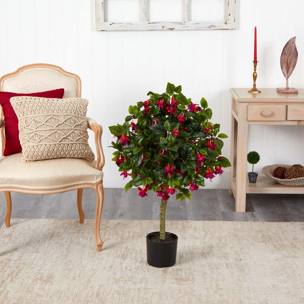 3ft. Fuchsia Artificial Tree