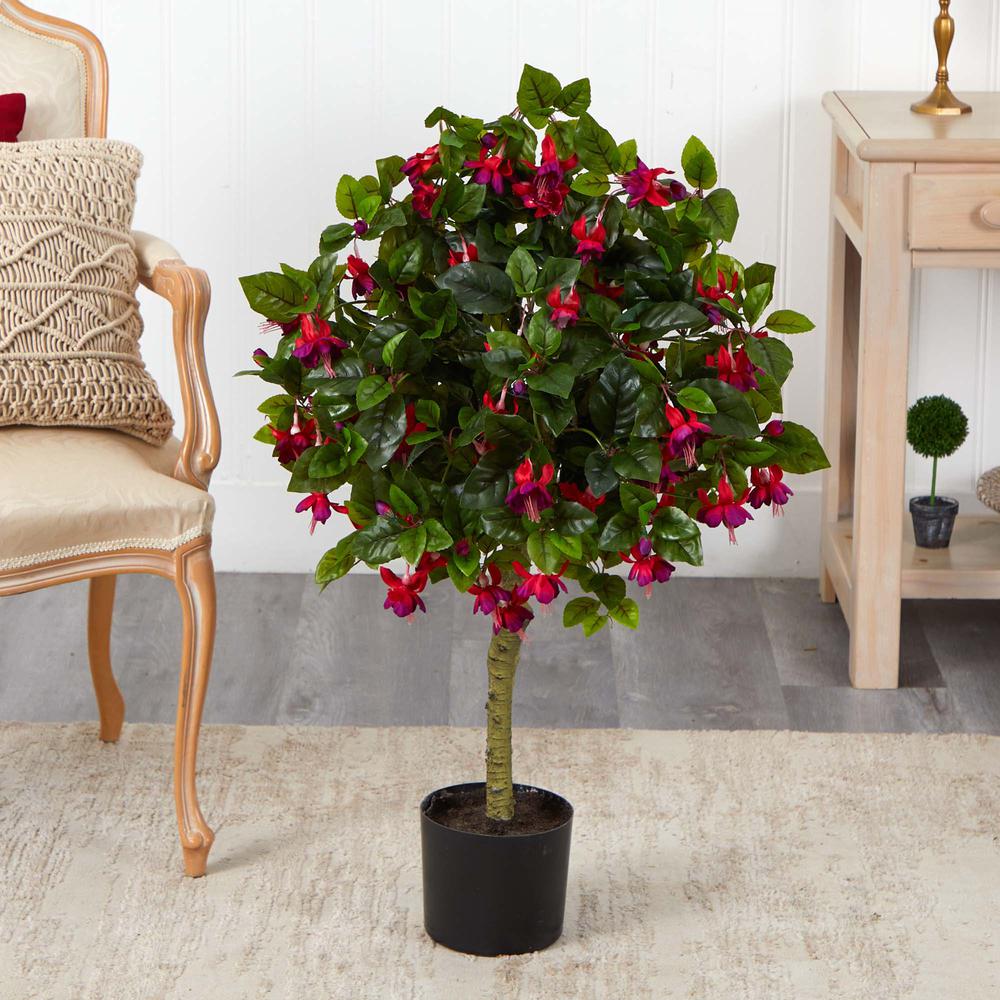 3ft. Fuchsia Artificial Tree