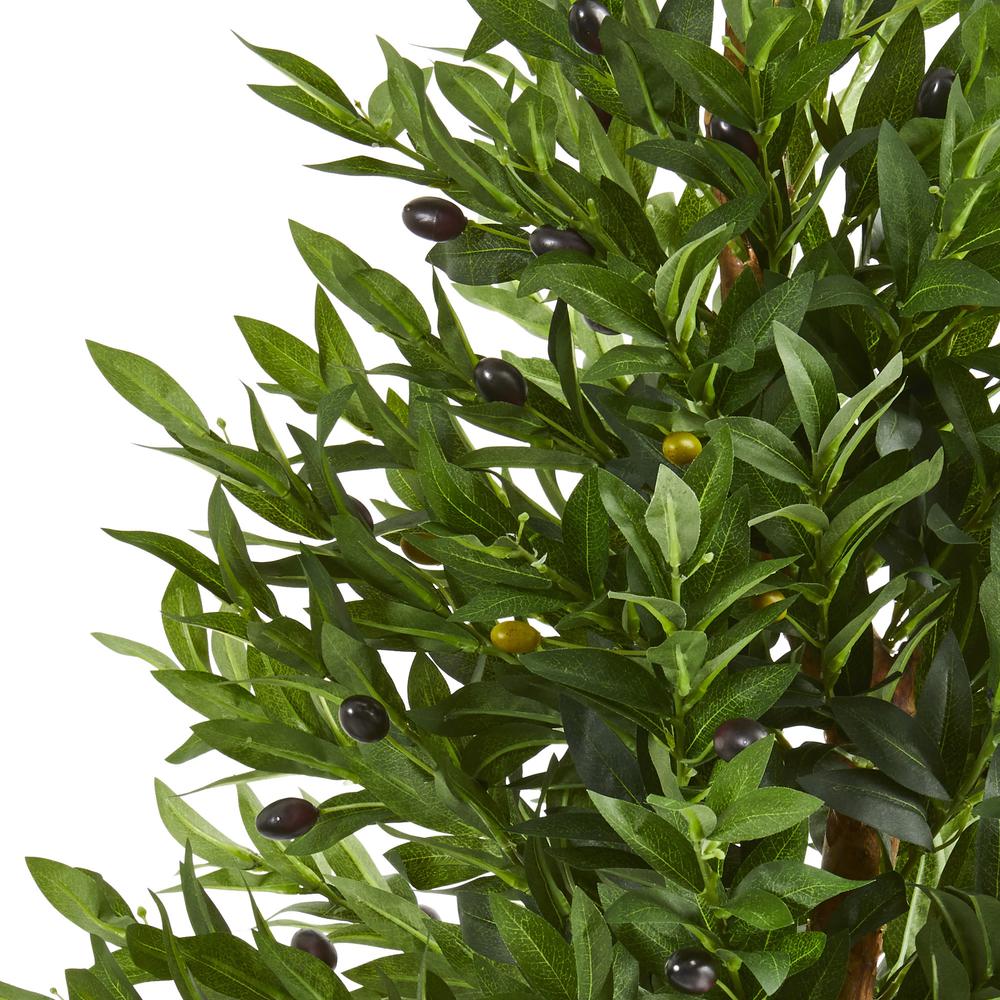 35in. Olive Cone Topiary Artificial Tree UV Resistant (Indoor/Outdoor)