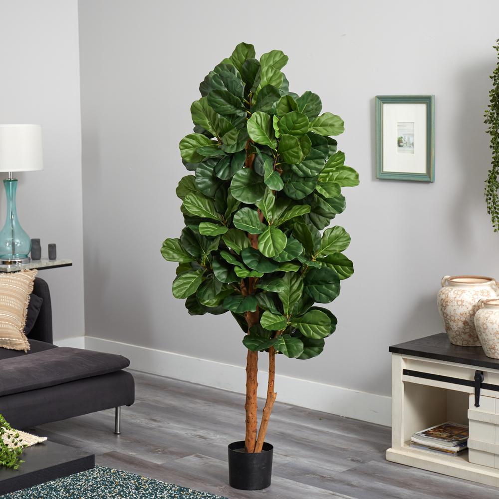 6ft. Fiddle Leaf Fig Artificial Tree Green