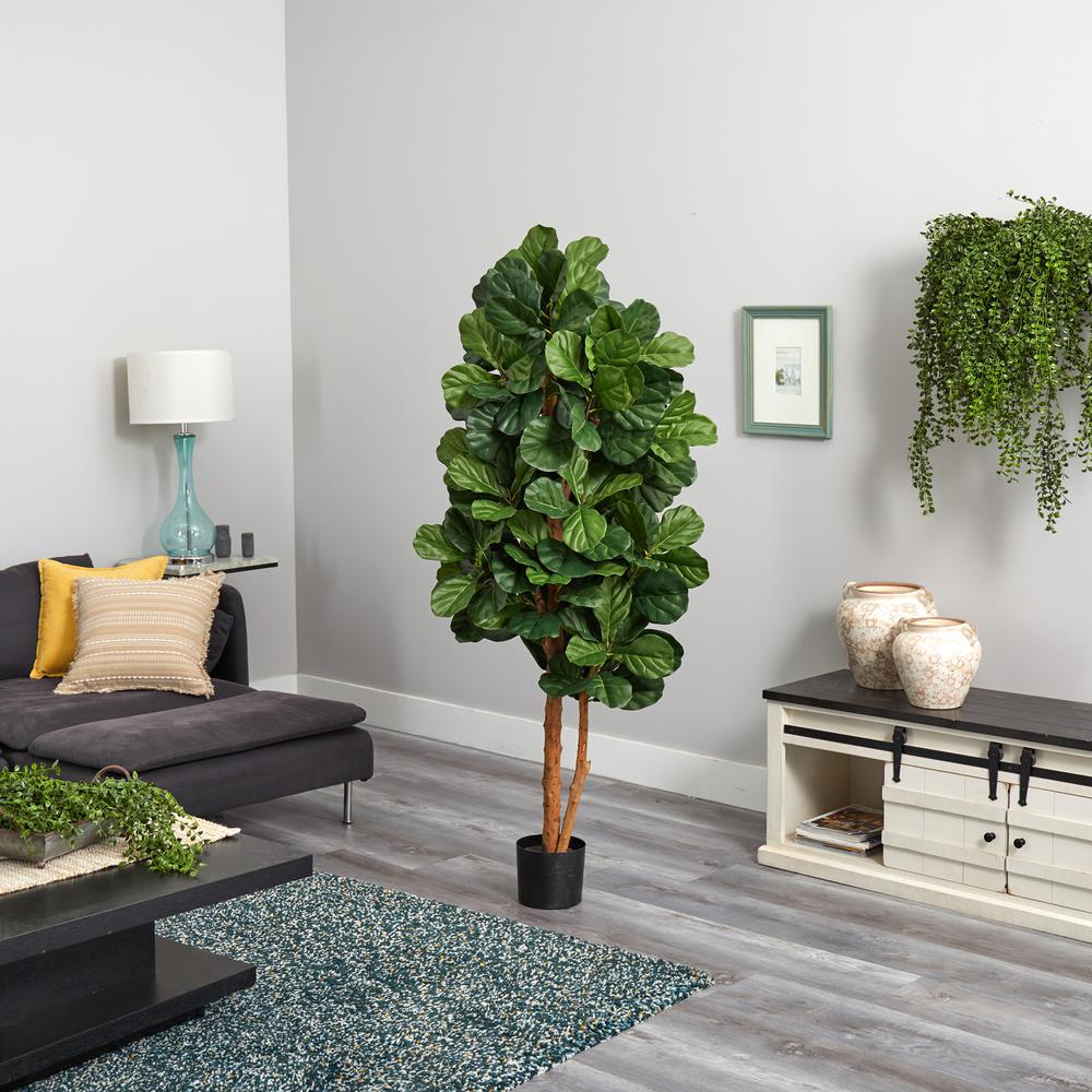 6ft. Fiddle Leaf Fig Artificial Tree Green