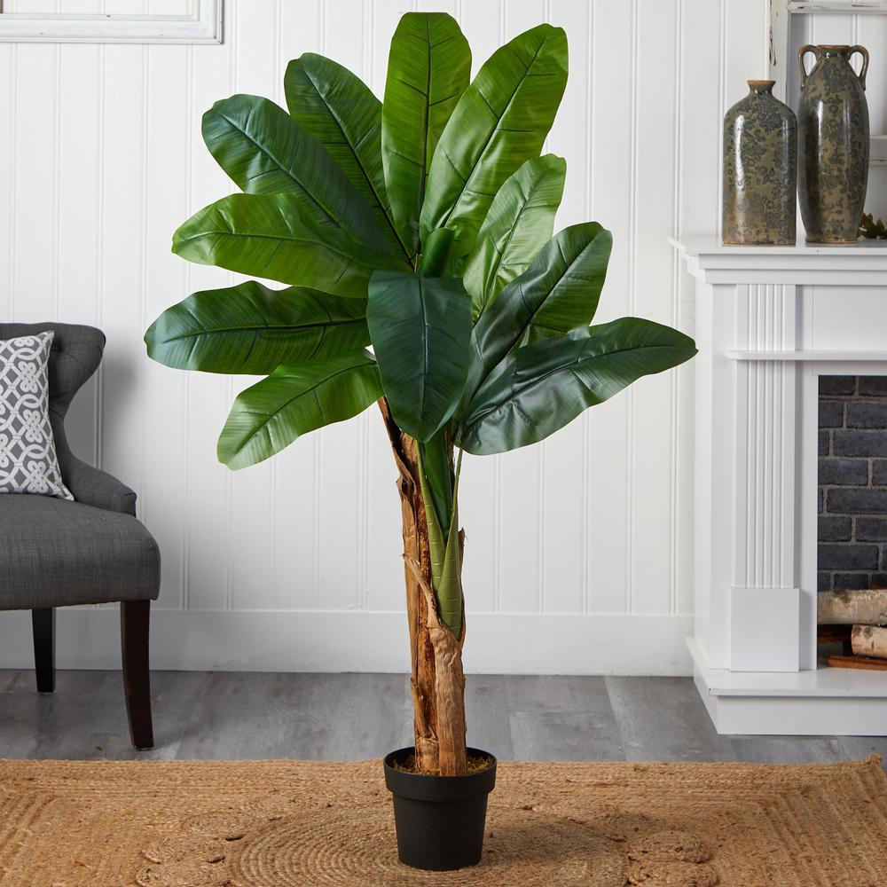 4ft. Double Stalk Banana Artificial Tree