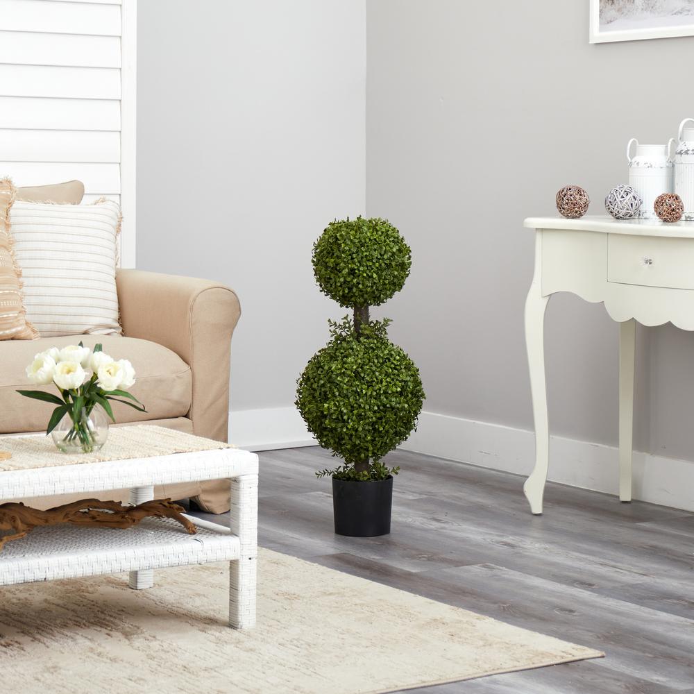 35in. Double Boxwood Topiary
