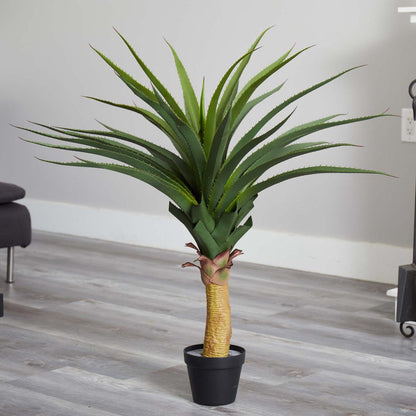 3.5ft. Agave Artificial Plant Green