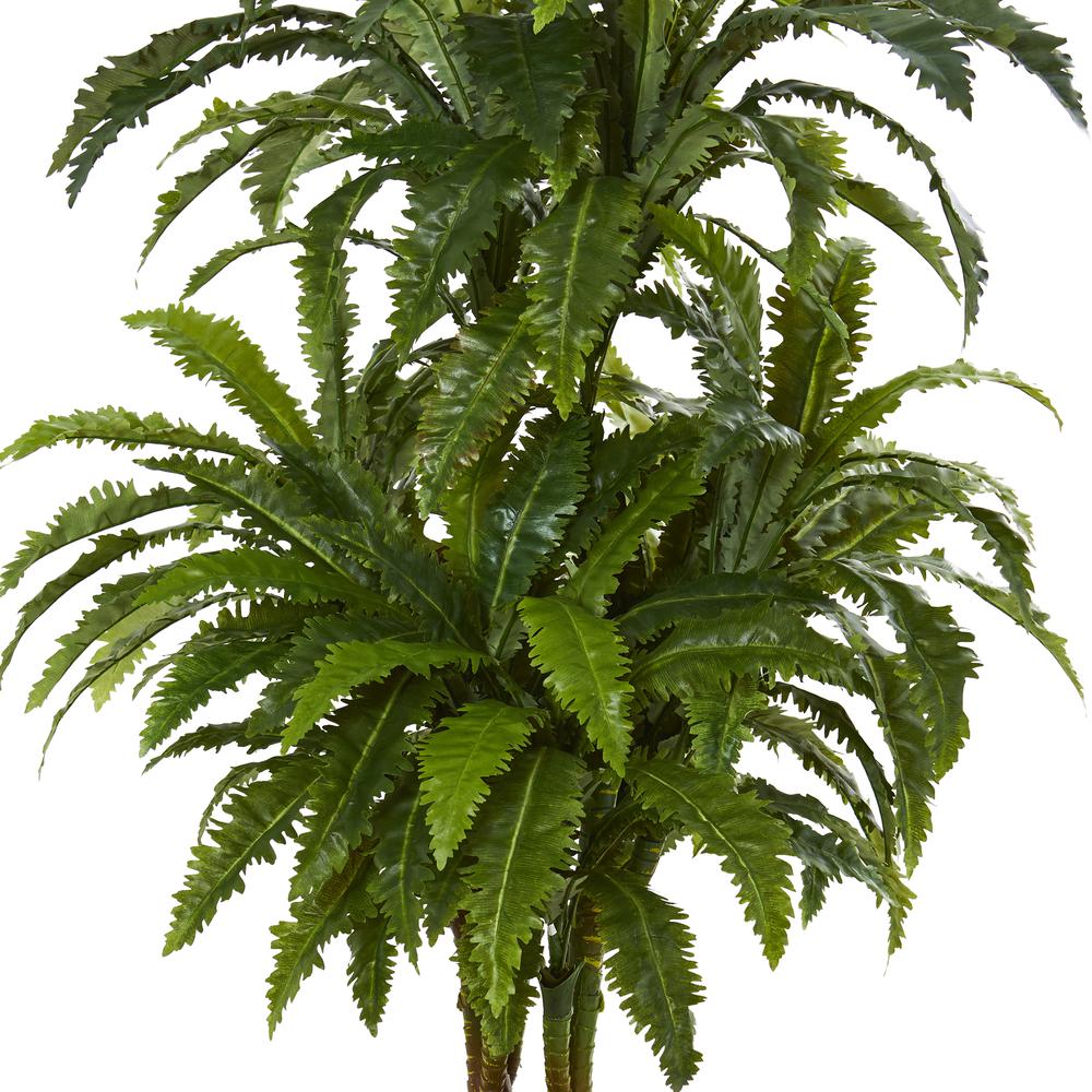 Marginatum Artificial Plant in White Tower Vase