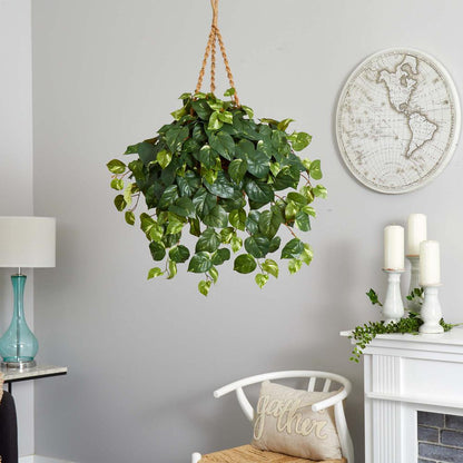 Pothos Hanging Basket Silk Plant
