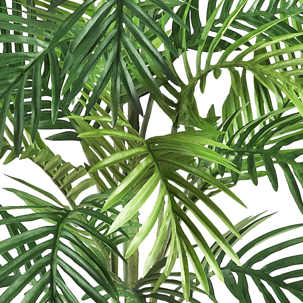 Areca Palm with Wicker Basket Silk Plant