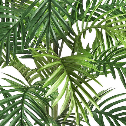 Areca Palm with Wicker Basket Silk Plant