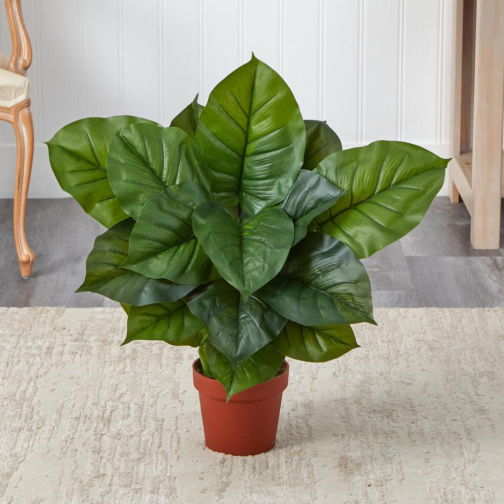 27" Large Leaf Philodendron Silk Plant (Real Touch)