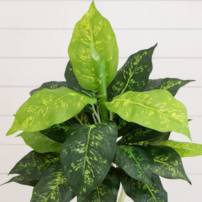 19in. Artificial Dieffenbachia Plant - Set of 6