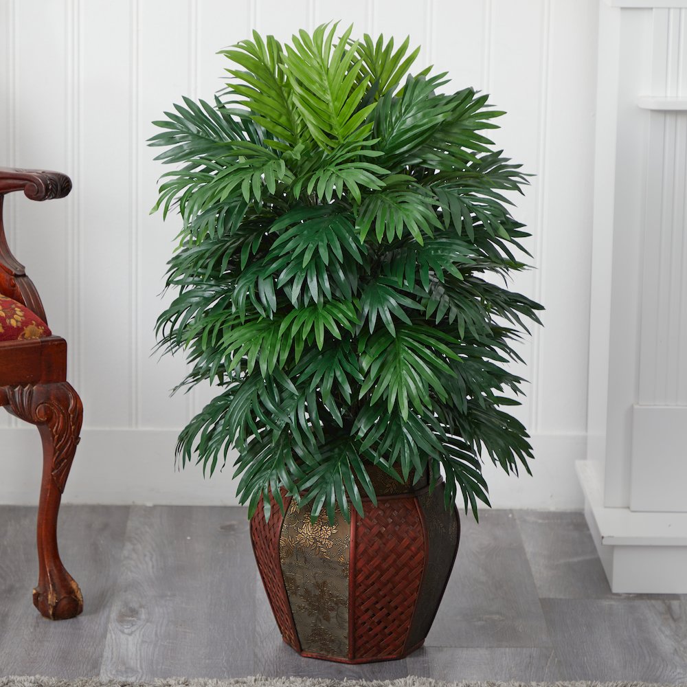 38in. Artificial Areca Palm Plant with Vase