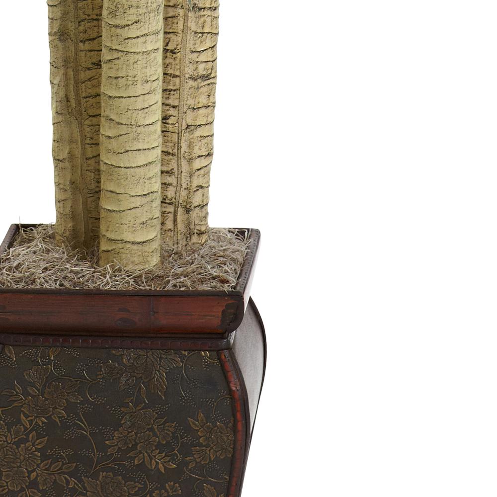 4.5ft. Cornstalk Dracaena Silk Plant with Vase (Real Touch)