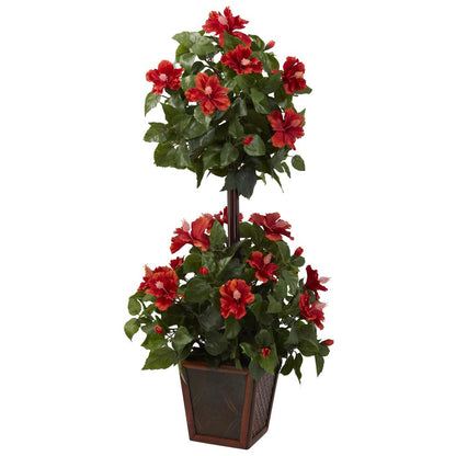 39in. Hibiscus Topiary