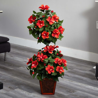 39in. Hibiscus Topiary