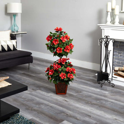39in. Hibiscus Topiary