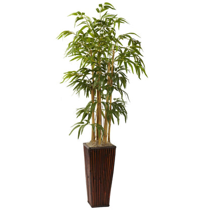 4ft. Artificial Bamboo Tree with Decorative Planter