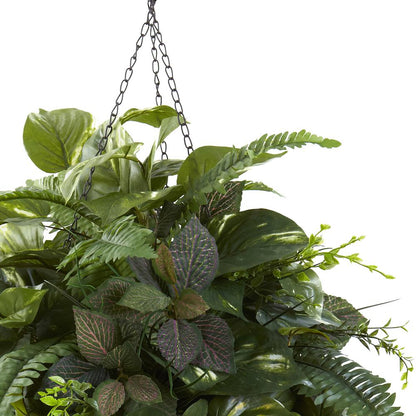 Vining Mixed Greens with Cone Hanging Basket