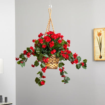 Geranium Hanging Basket UV Resistant (Indoor/Outdoor)