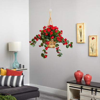 Geranium Hanging Basket UV Resistant (Indoor/Outdoor)