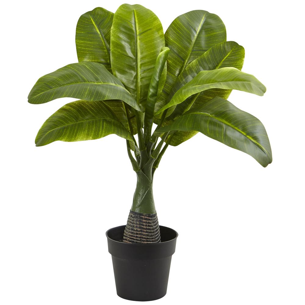 Areca, Fountain & Banana Palm Artificial Trees (Set of 3)