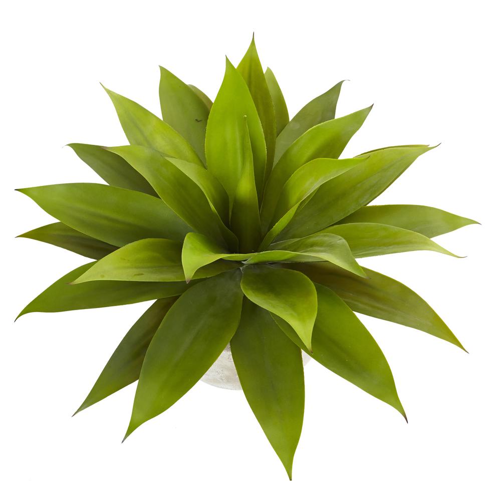 24in. Agave Artificial Plant in Sand Colored Bowl