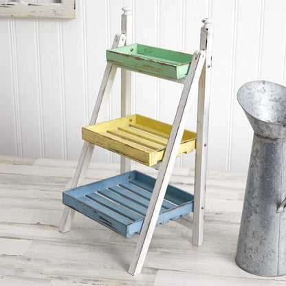26.5in. Farmhouse Decorative Plant Display Stand