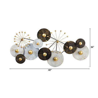 3.5ft. x 2ft. Urban Layered Metal Wall Art Decor