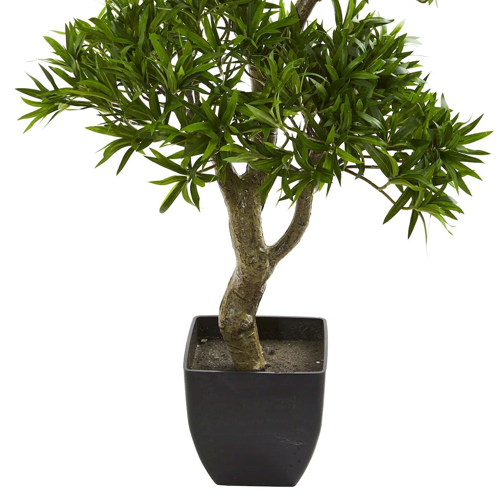 37in. Bonsai Styled Podocarpus Artificial Tree