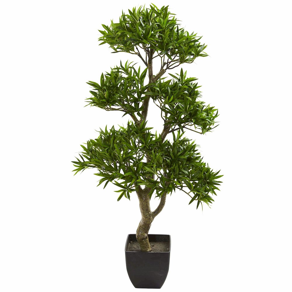 37in. Bonsai Styled Podocarpus Artificial Tree